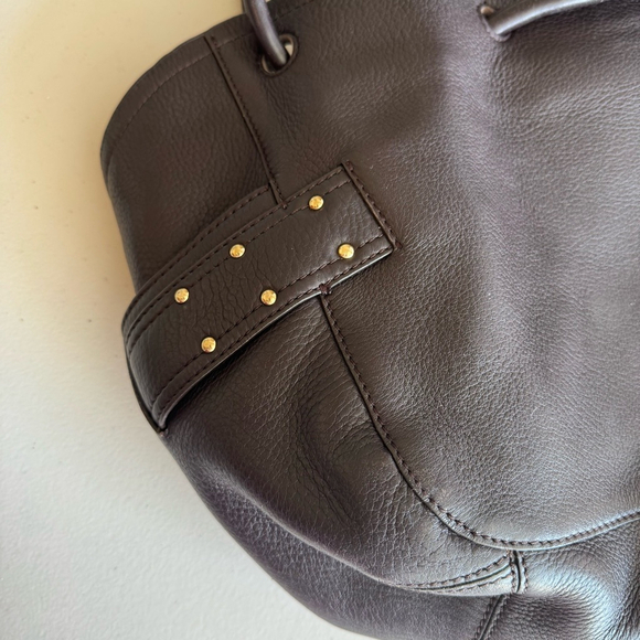 Women's Cole Haan Leather Tote Bag Large Brown - Picture 3 of 11